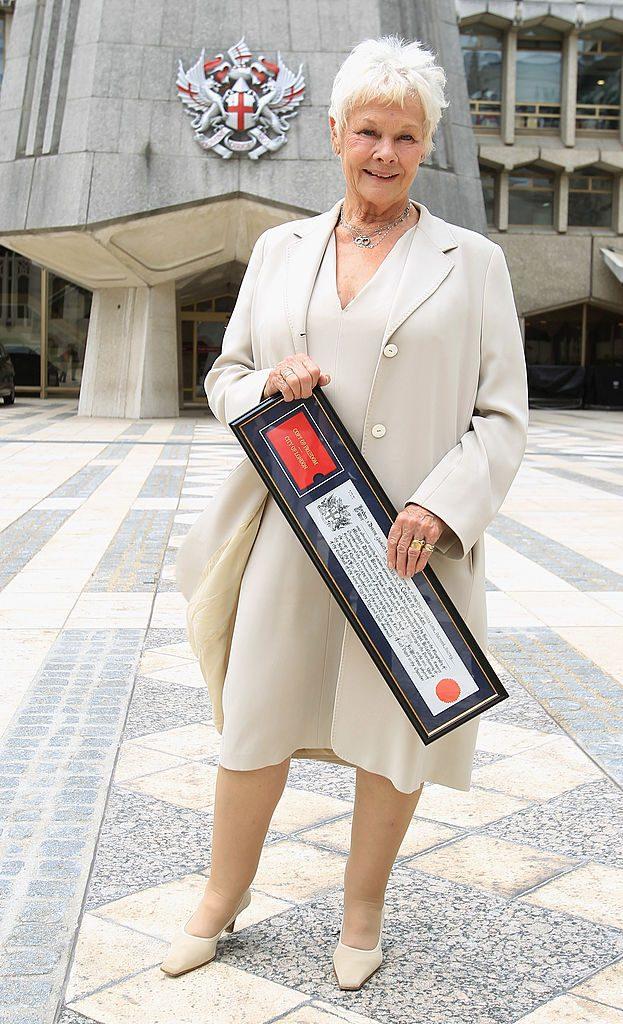 Dame Judi Dench Receives The Freedom Of The City Of London